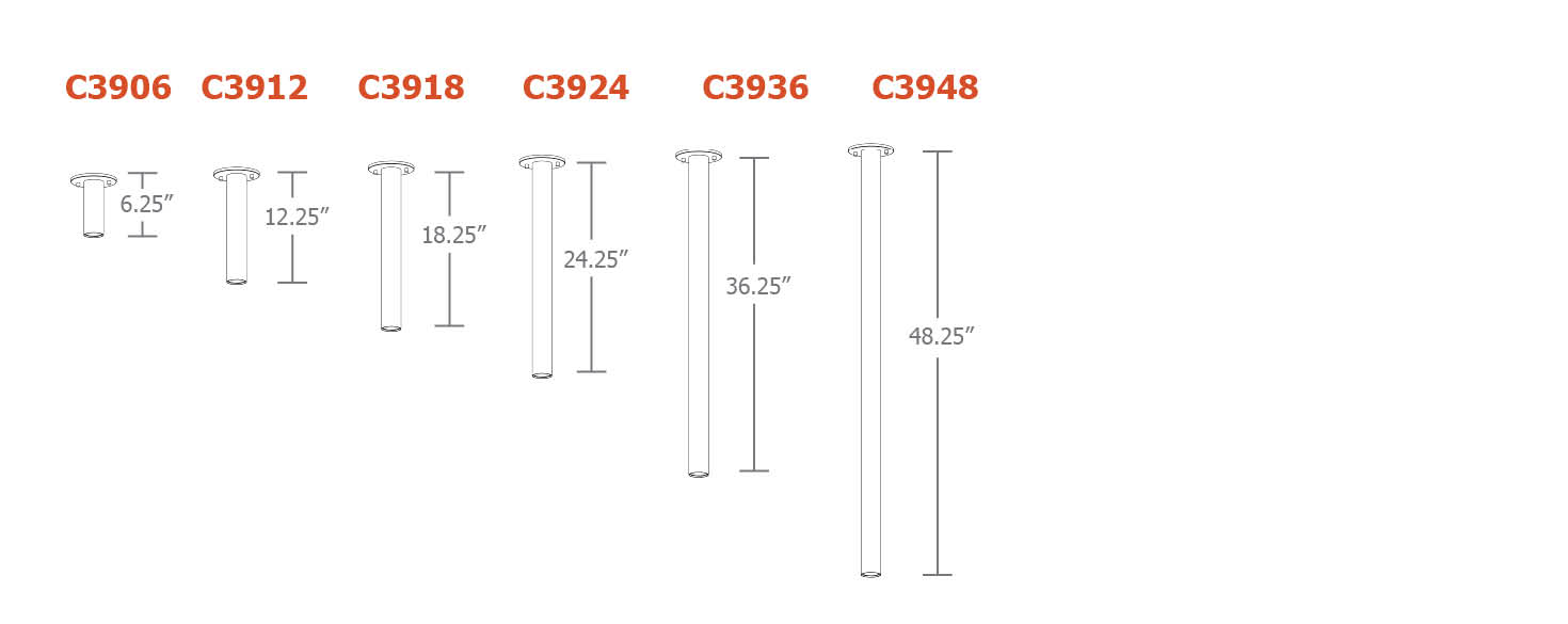 na.row.r™ ceiling Dimensions Drawing